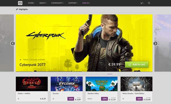 GOG.com screenshot